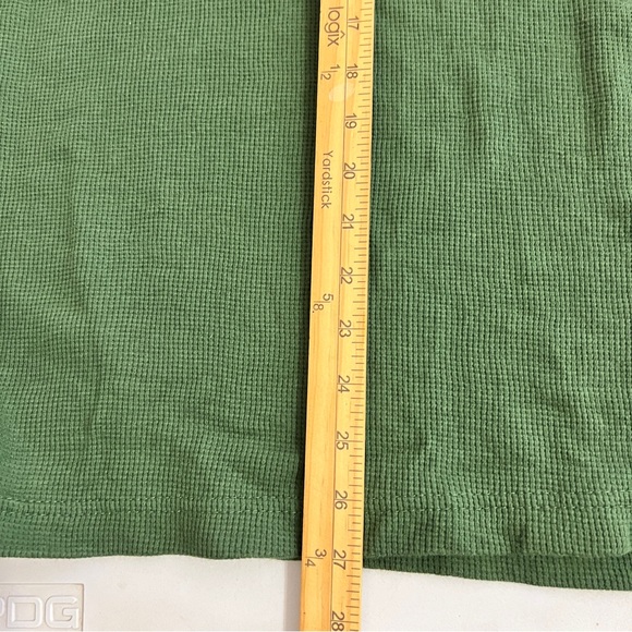 Open Trails Men's Long Sleeve Waffle Knit Shirt Green Size XL - Picture 7 of 10